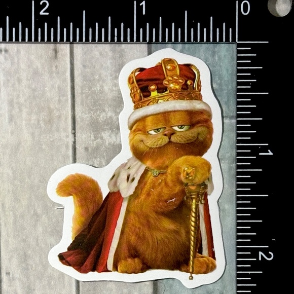 🌀10/$10🌀 Garfield Reusable Waterproof Vinyl Sticker Decal - Picture 1 of 1